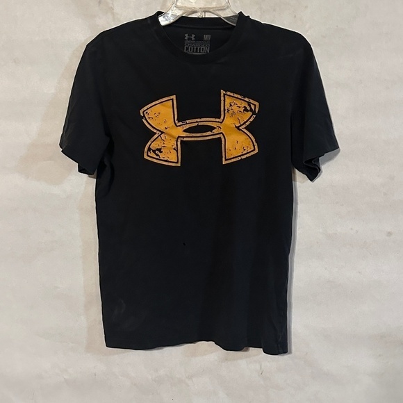 Under Armour Black Short Sleeve Athletic T Shirt Tee - Picture 2 of 7